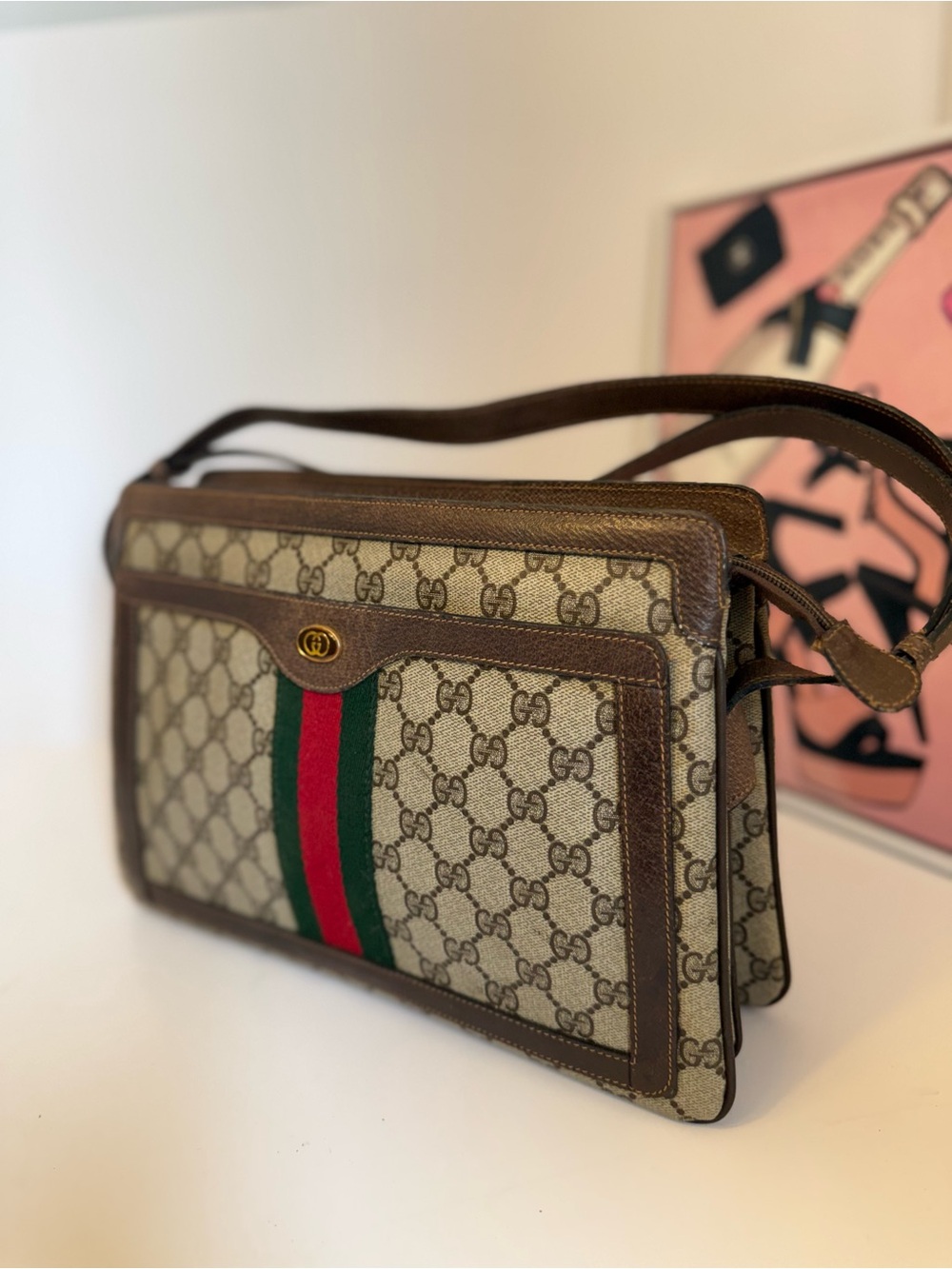 Vintage Gucci Ophidia sherry line Shoulder Bag Vintage π - Picture 5 of 17